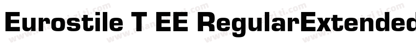 Eurostile T EE RegularExtended字体转换